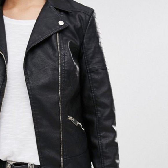 New Look Faux-Leather Jacket - Picture 2 of 3